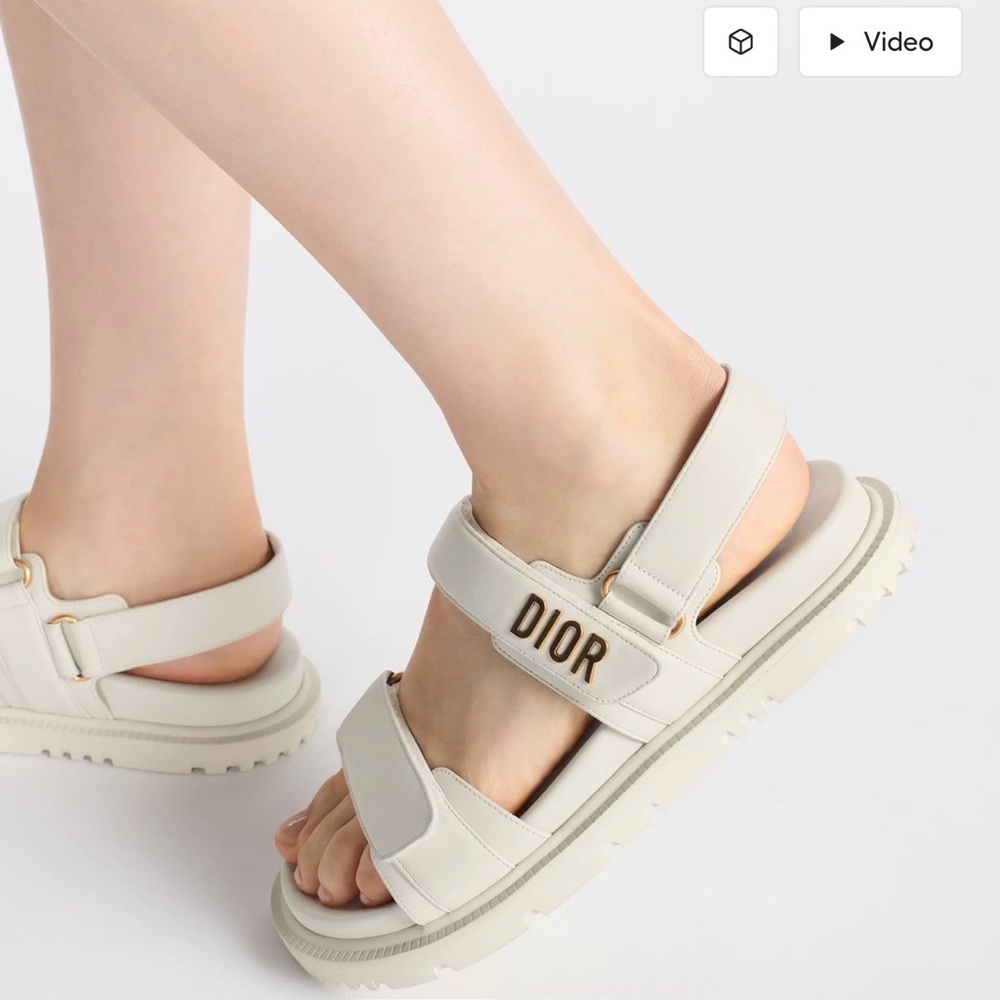 Dior Women's Cream Sandals - Picture 2 of 6
